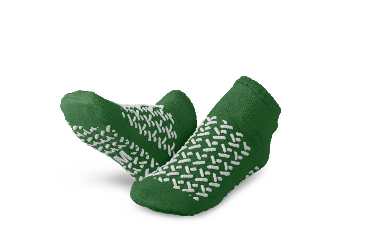 Double-Tread Slippers,Green,M 1 (PR)