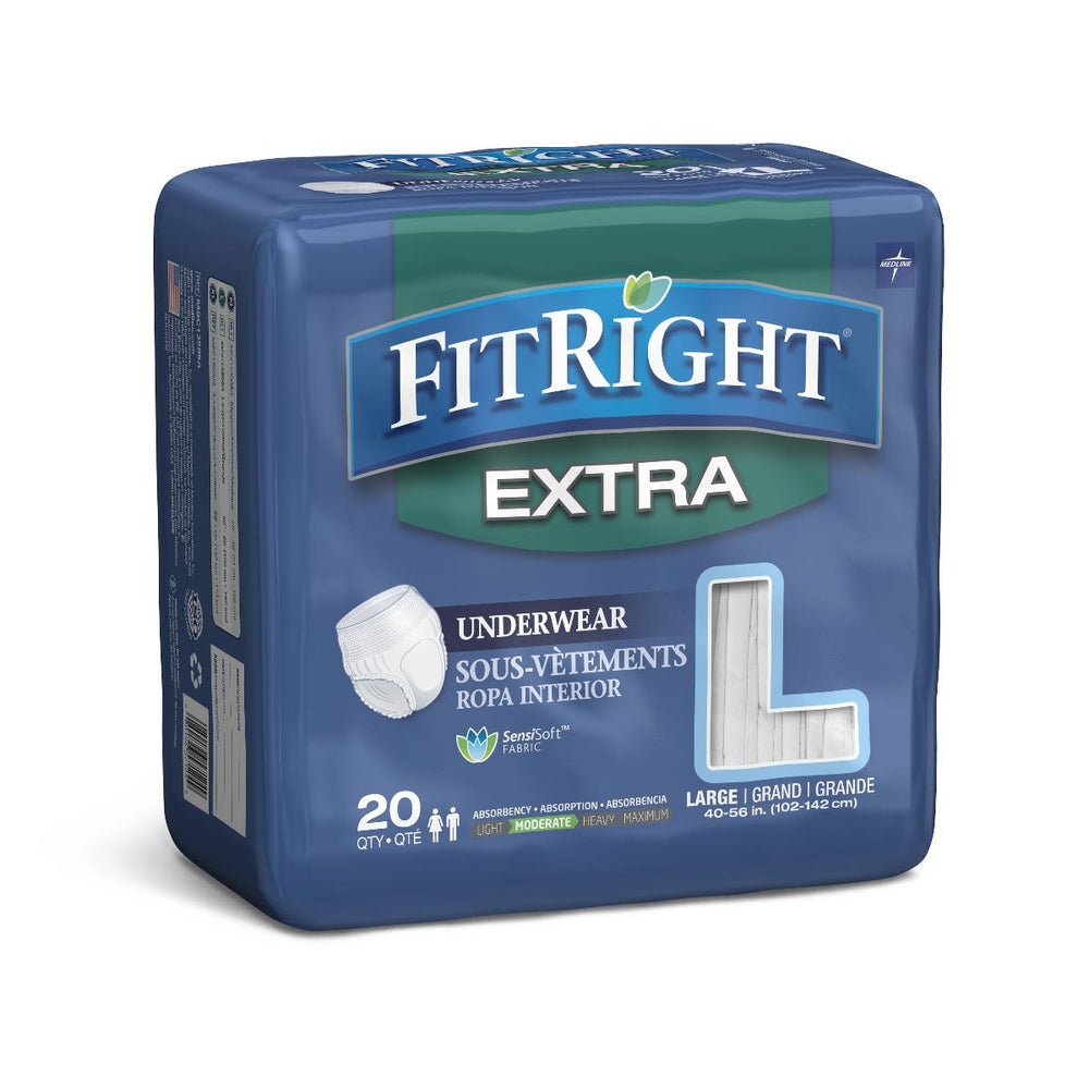FitRight Extra-Protective Underwear,Large 80 (CS)