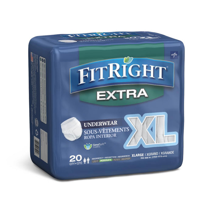 FitRight Extra-Protective Underwear,X-Large 20 (BG)