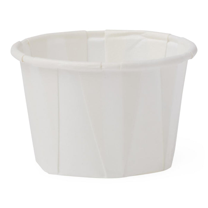 Disposable Paper Souffle Cups,White,1.000 OZ 5000 (CS)