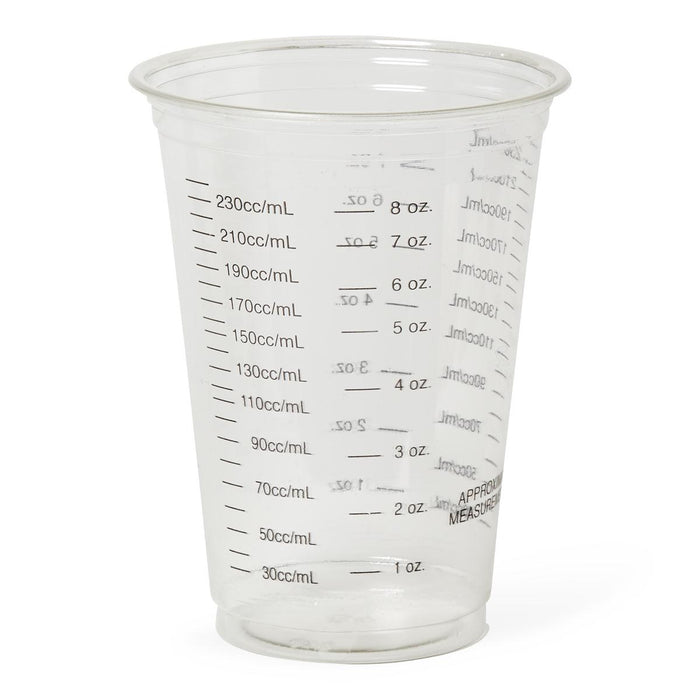 Disposable Graduated Cold Plastic Drinking Cups,Clear with Black Graduations,10.000 OZ 1000 (CS)