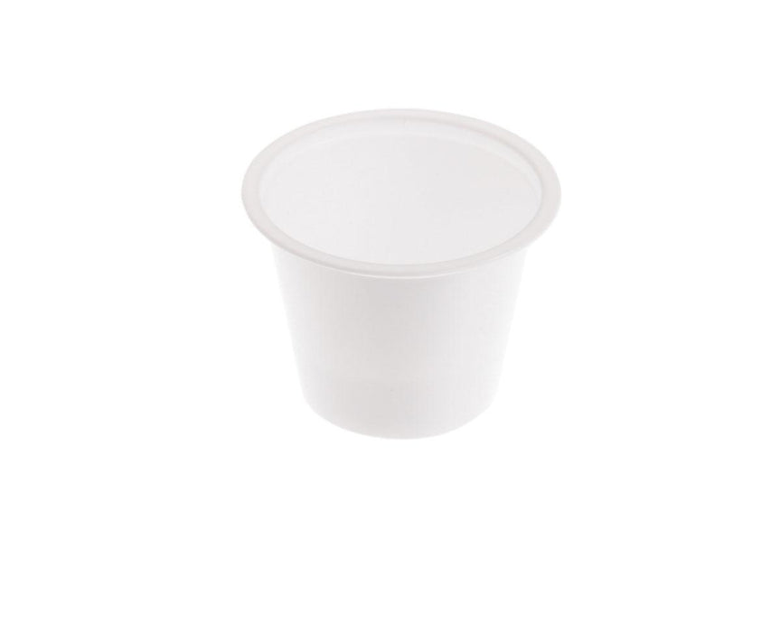 Disposable Plastic Portion Cups,White,0.750 OZ 5000 (CS)