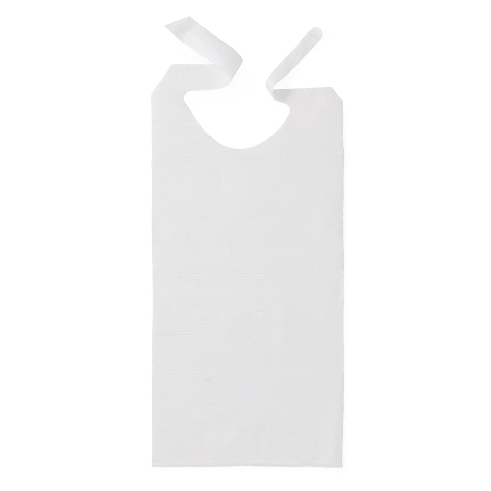 Disposable Tissue/Poly-Backed Adult Bibs,White 300 (CS)