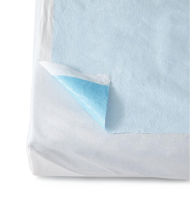 Disposable Tissue/Poly Flat Stretcher Sheets,Blue 50 (CS)