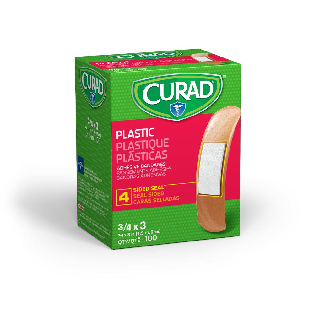 CURAD Plastic Adhesive Bandages,Natural,No 1200 (CS)