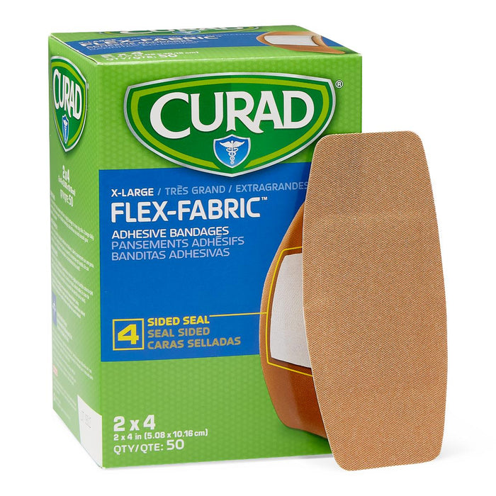 CURAD Flex-Fabric Adhesive Bandages,Natural,No 600 (CS)