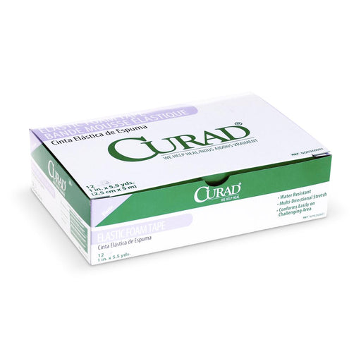 CURAD Elastic Foam Adhesive Tape,White 24 (CS)