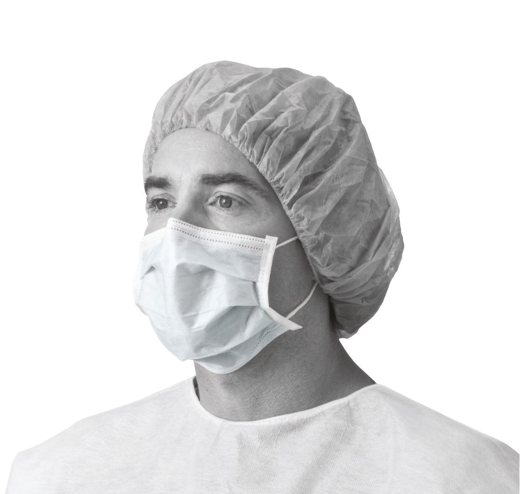 Basic Procedure Face Masks with Ear Loops,Blue 50 (BX)