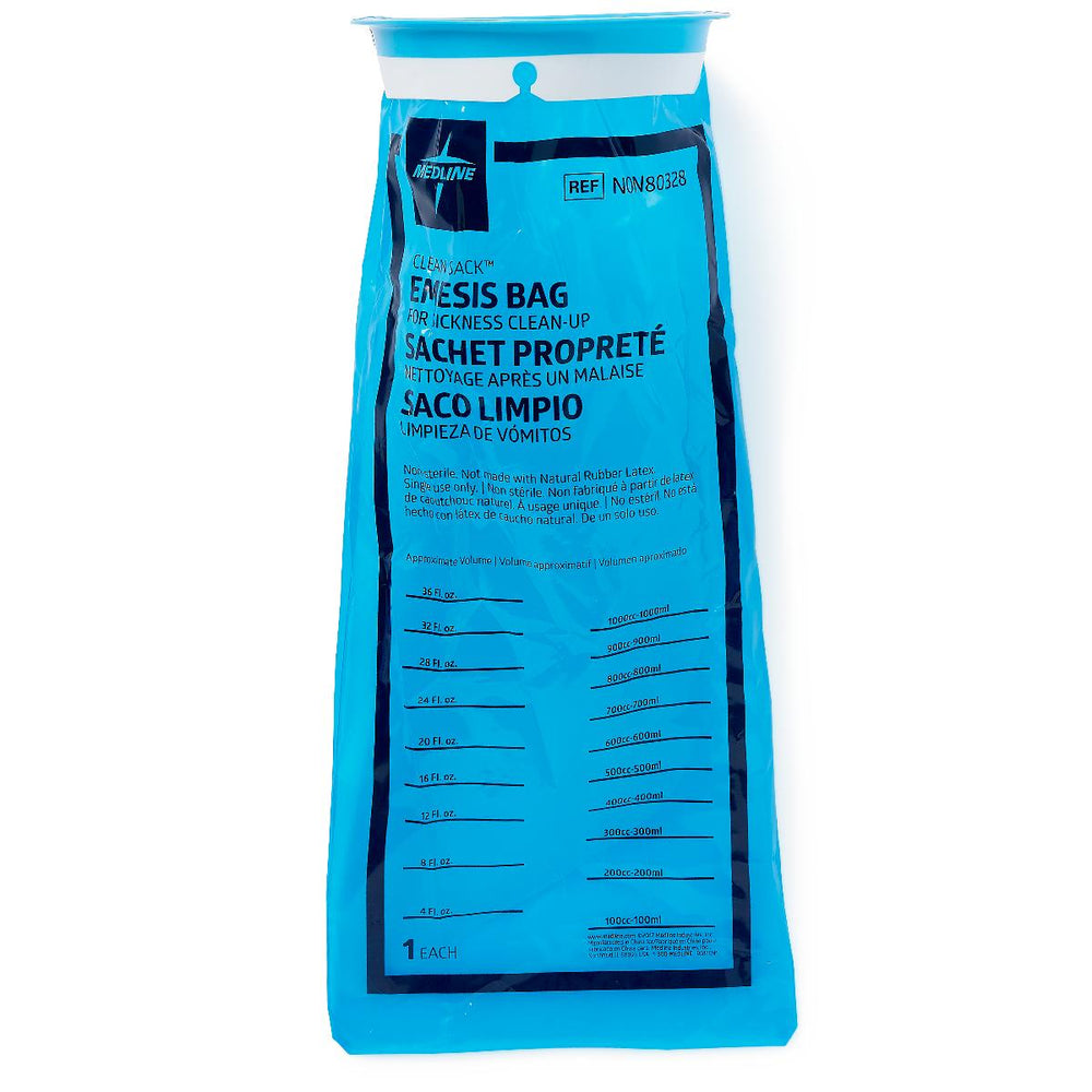 Emesis Bags,Blue,36.000 OZ 24 (PK)