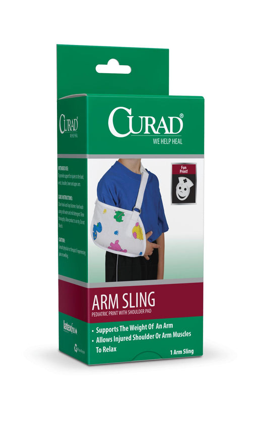 CURAD Pediatric Arm Slings,Pediatric Print,Child 4 (CS)