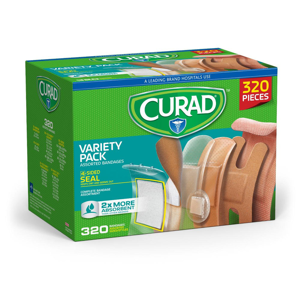 CURAD Variety Pack Assorted Bandages 18 (CS)