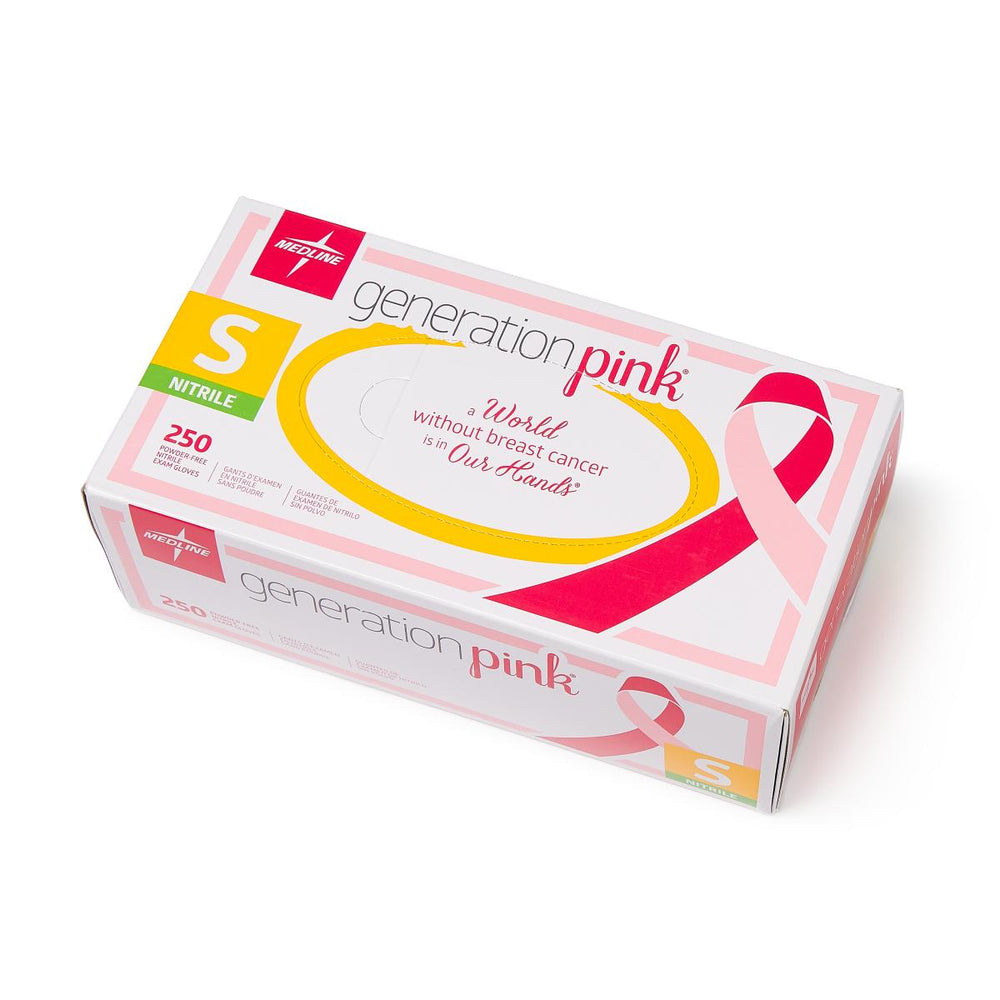 Generation Pink Powder-Free Nitrile Exam Gloves,Pink,Small 2500 (CS)