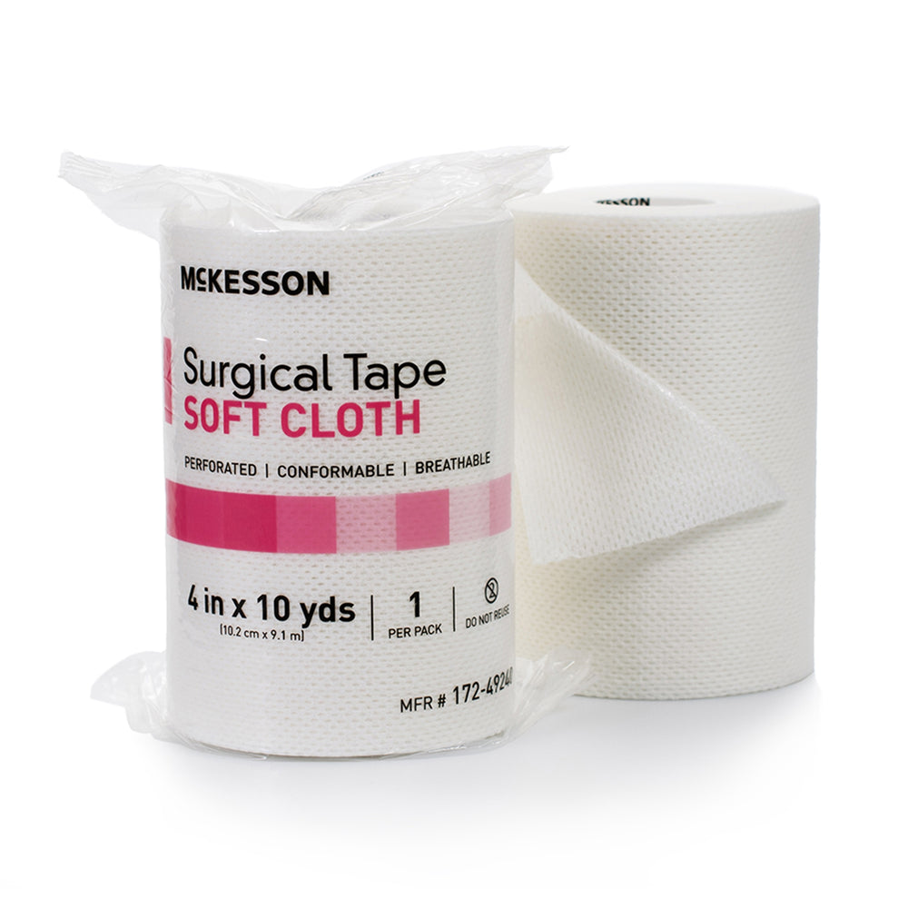 mckesson-cloth-medical-tape-4-inch-x-10-yard-white