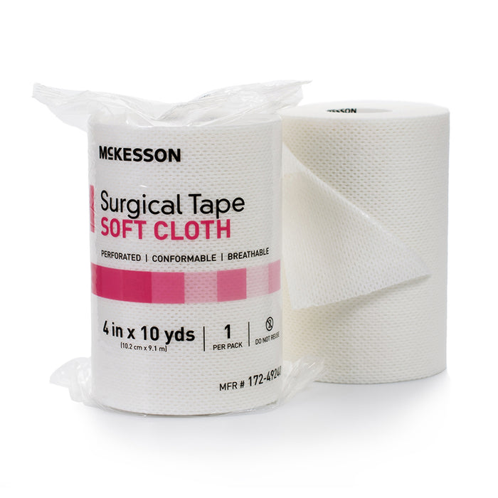 mckesson-cloth-medical-tape-4-inch-x-10-yard-white