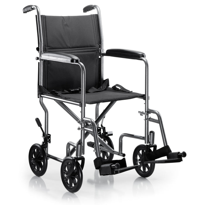 mckesson-lightweight-transport-chair-black-with-silver-vein-finish