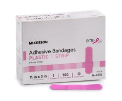 mckesson-kids-trade-rectangular-sterile-adhesive-plastic-strip-3-4-x-3-inch-pink