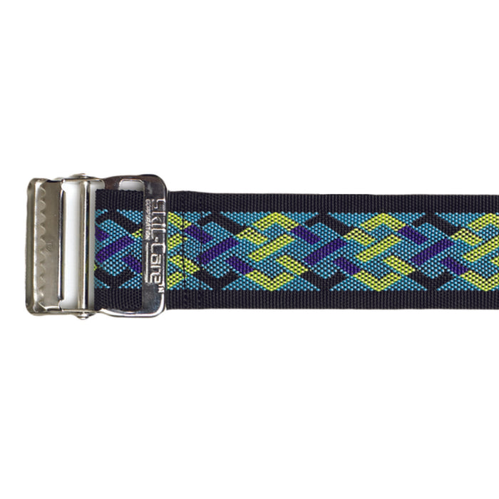 skil-care-trade-nylon-gait-belt-with-metal-buckle-geo-pattern-d