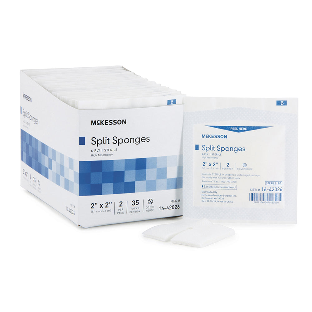 mckesson-iv-drain-split-dressing-2-x-2-inch