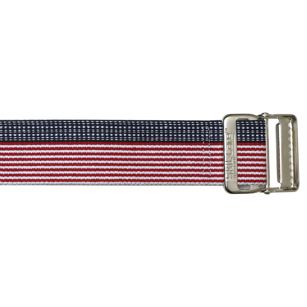 skil-care-trade-heavy-duty-gait-belt-with-metal-buckle-stars-amp-stripes-60-inch