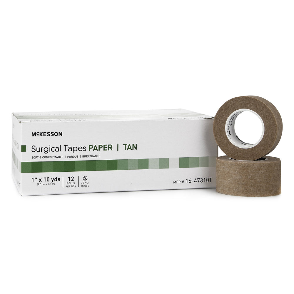 mckesson-paper-medical-tape-1-inch-x-10-yard-tan