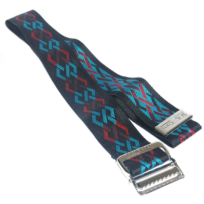 skil-care-trade-nylon-gait-belt-with-metal-buckle-geo-pattern-a