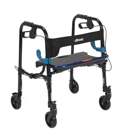 drive-trade-clever-lite-junior-4-wheel-rolling-walker-blue