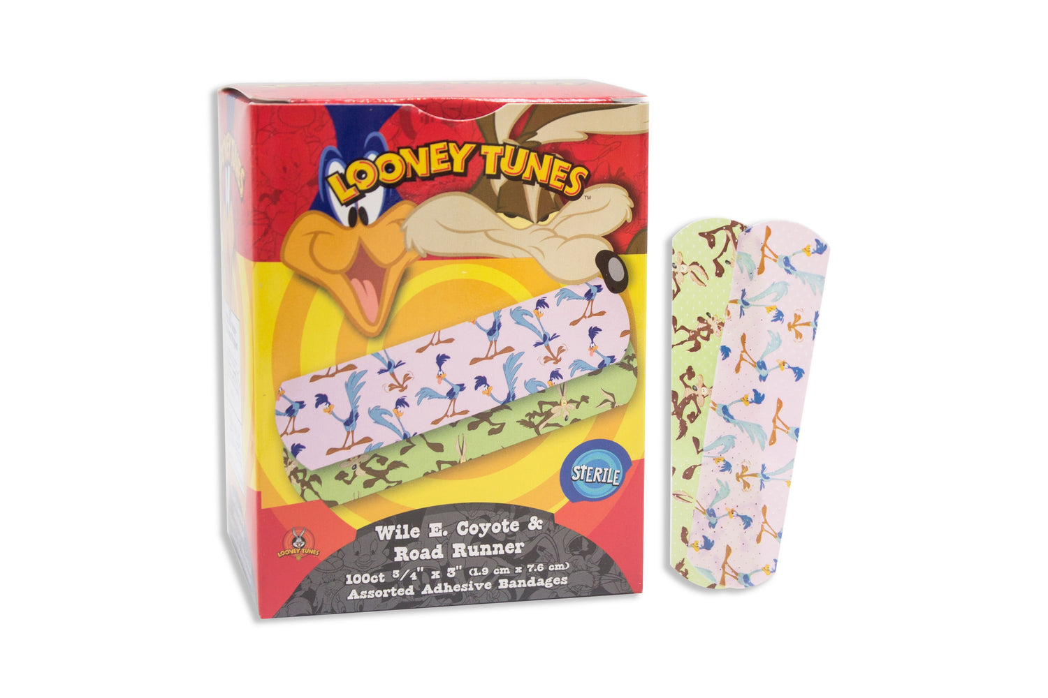 stat-strip-reg-rectangular-looney-tunes-roadrunner-kid-design-adhesive-strip-frac34-x-3-inch
