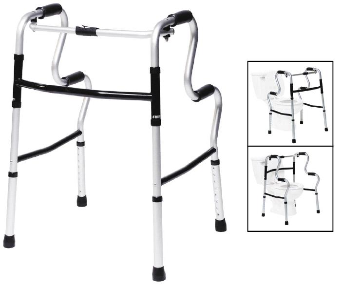 lumex-reg-uprise-single-release-folding-walker-32-39-in-onyx-400-lbs-capacity-aluminum