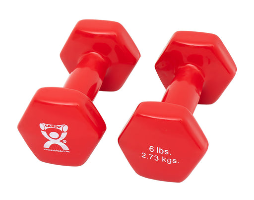 cando-reg-vinyl-coated-dumbbell-red-6-lbs-pair