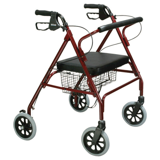 drive-trade-go-lite-4-wheel-bariatric-rollator-red