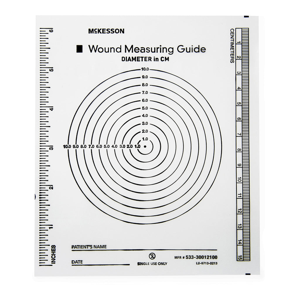 mckesson-nonsterile-plastic-wound-measuring-guide-5-x-7-inch
