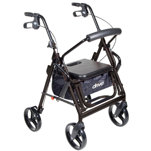 drive-trade-duet-4-wheel-rollator-transport-chair-black