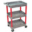luxor-gray-and-red-flat-handle-utility-cart