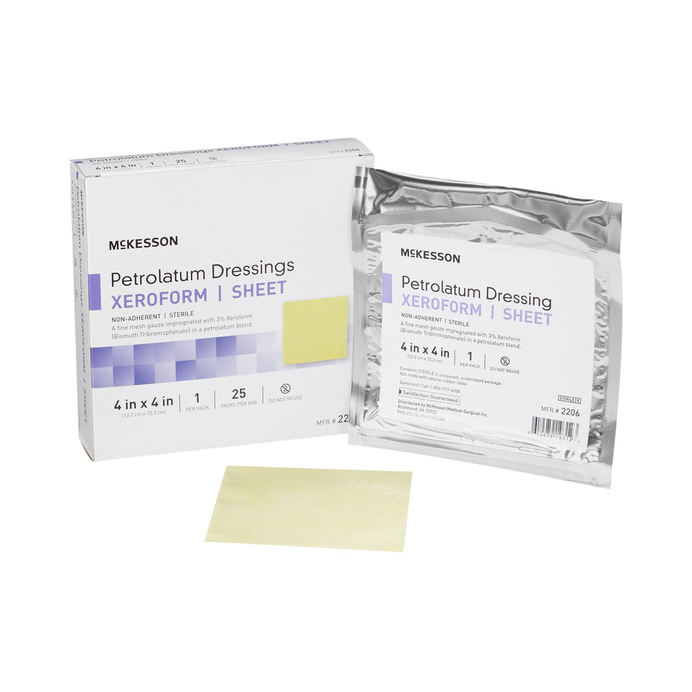 mckesson-xeroform-sterile-bismuth-tribromophenate-petrolatum-dressing-4-x-4-inch