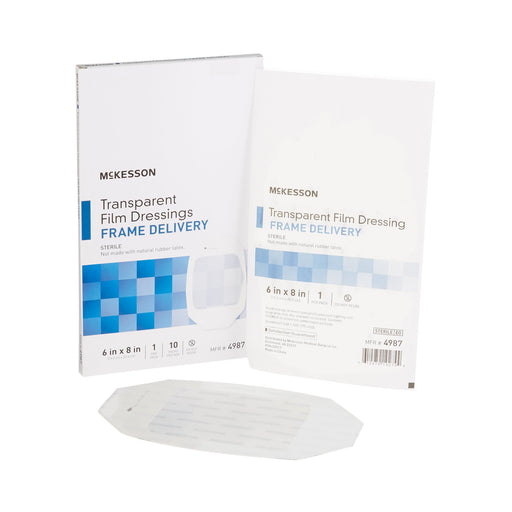 mckesson-octagonal-sterile-dressing-with-frame-style-delivery-6-x-8-inch-transparent