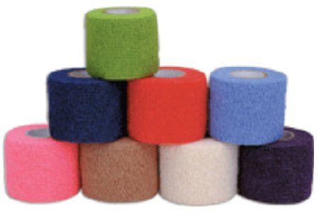 co-flex-reg-standard-compression-non-sterile-cohesive-bandage-3-inch-x-5-yard-teal-blue-white-purple-red-green
