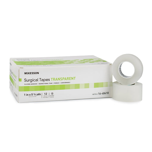 mckesson-silicone-medical-tape-1-inch-x-5-frac12-yard-transparent