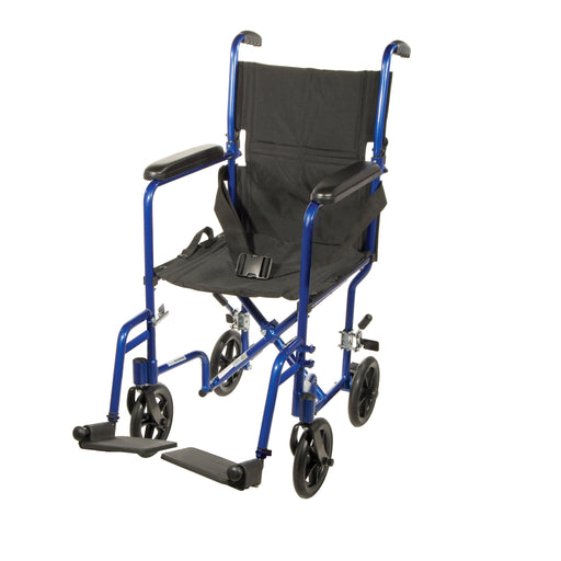 drive-trade-lightweight-transport-chair-black-with-blue-finish