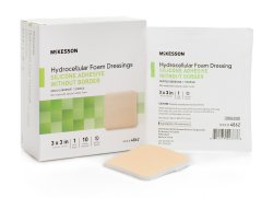 mckesson-square-sterile-adhesive-silicone-foam-dressing-3-x-3-inch-tan