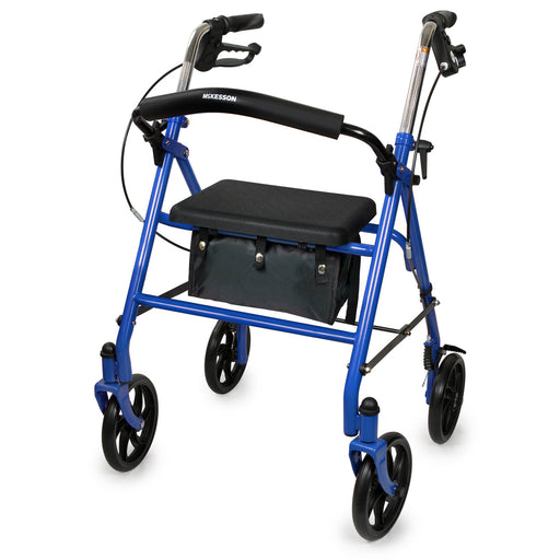 mckesson-4-wheel-rollator-blue