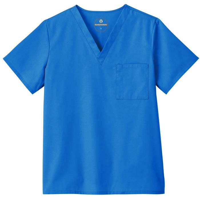 white-swan-fundamentals-scrub-shirt-large-royal-blue