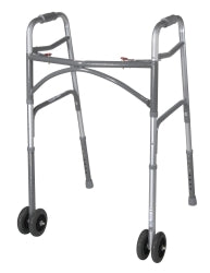 mckesson-folding-walker-32-39-in-silver-500-lbs-capacity-steel