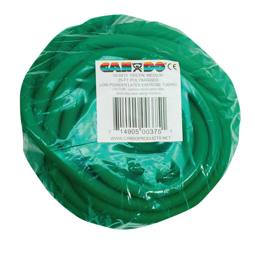 cando-reg-low-powder-exercise-tubing-green-medium-25-ft-length