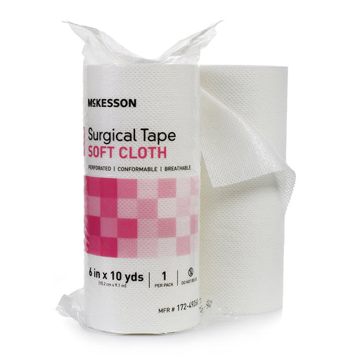 mckesson-cloth-medical-tape-6-inch-x-10-yard-white