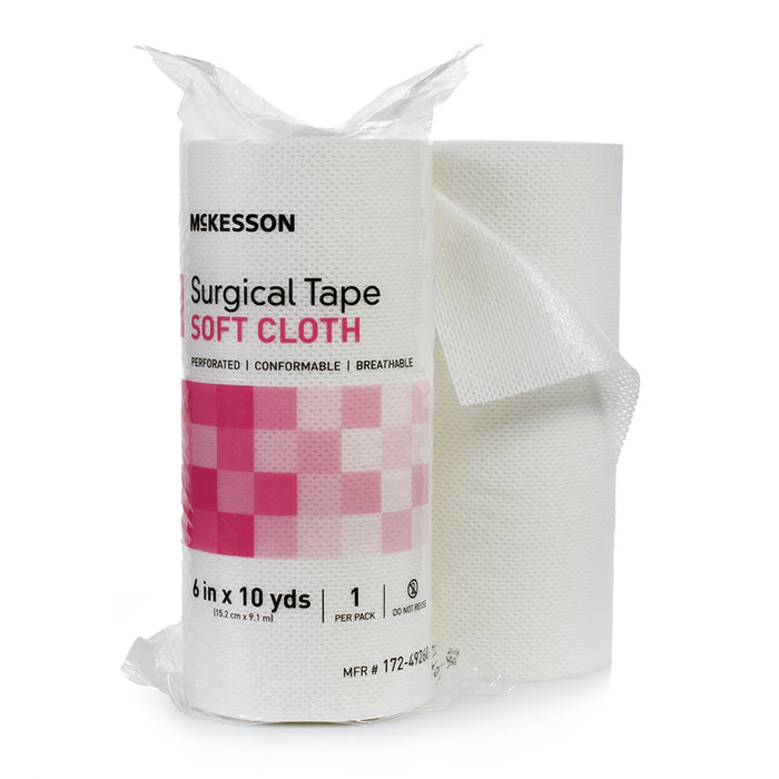 mckesson-cloth-medical-tape-6-inch-x-10-yard-white