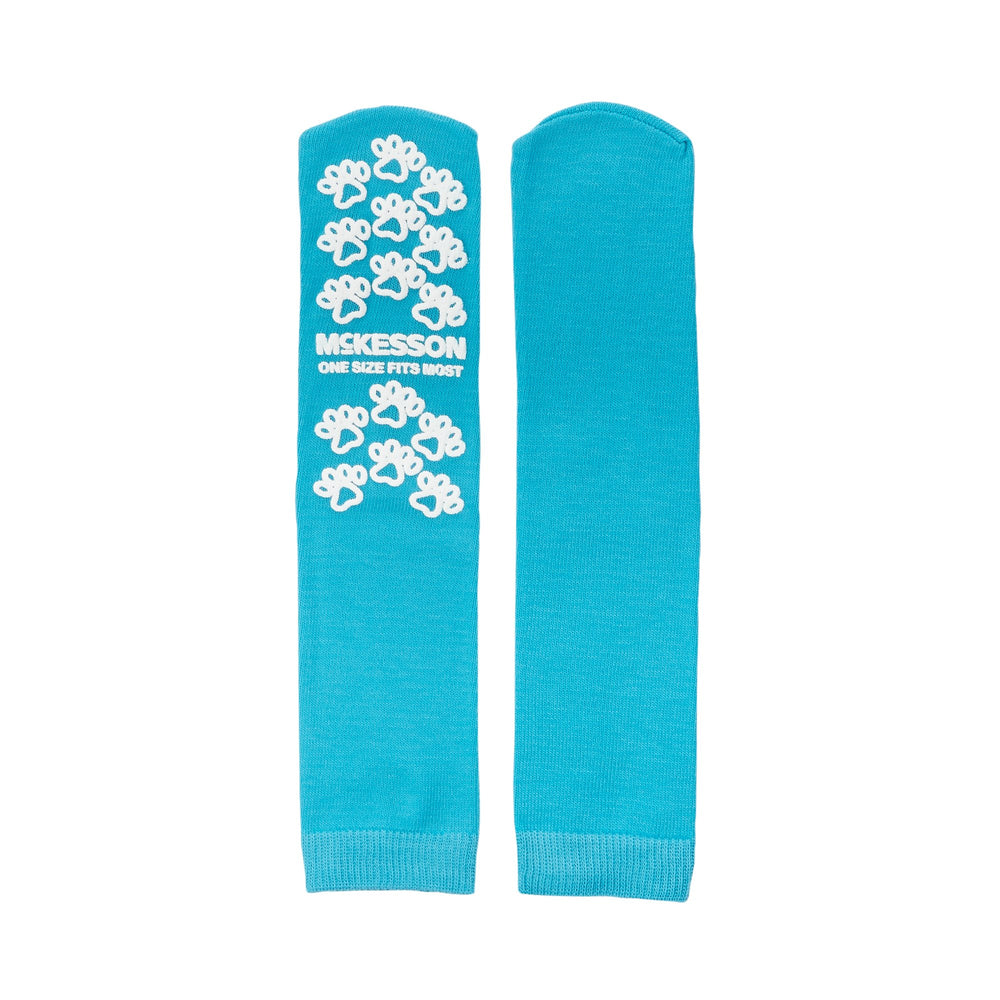 mckesson-paw-prints-reg-slipper-socks