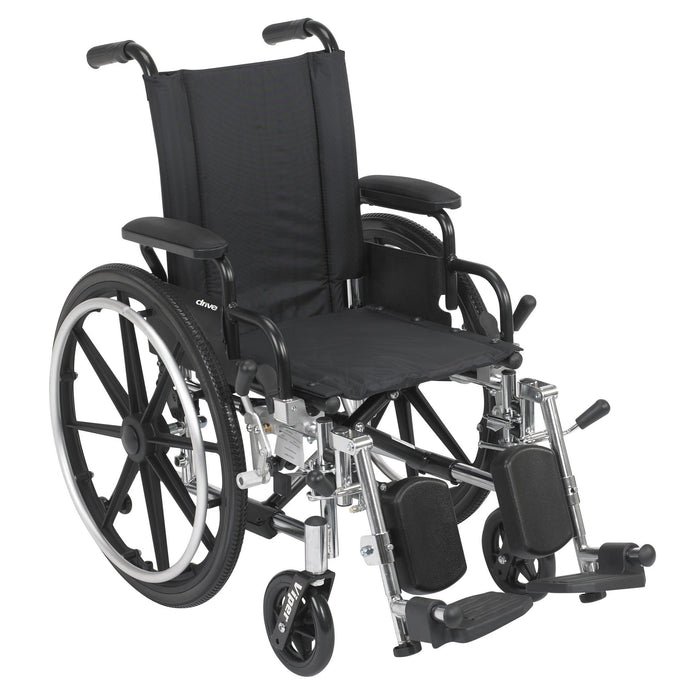drive-trade-viper-14-inch-seat-width-wheelchair-with-swing-away-elevated-footrests