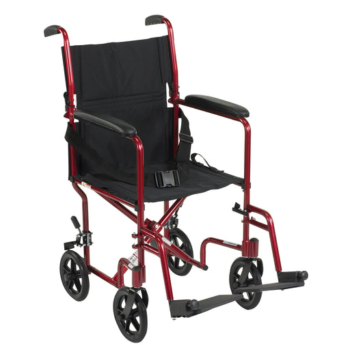 drive-trade-lightweight-transport-chair-black-with-red-finish