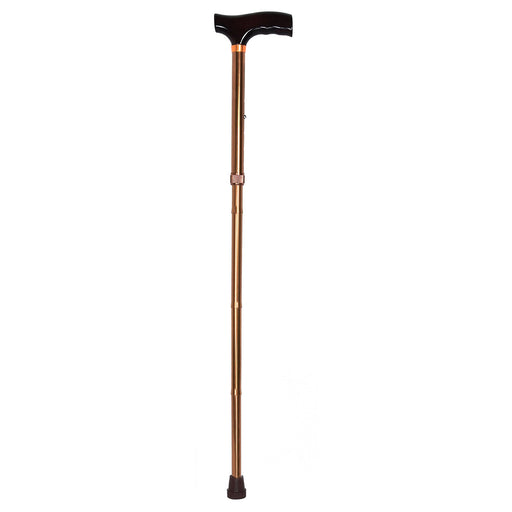 mckesson-t-handle-foldable-cane-bronze