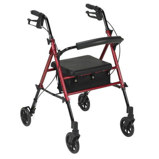 drive-trade-4-wheel-rollator-red